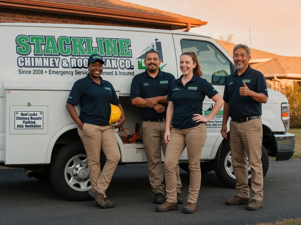 Chimney flashing repair company in Joy, IL